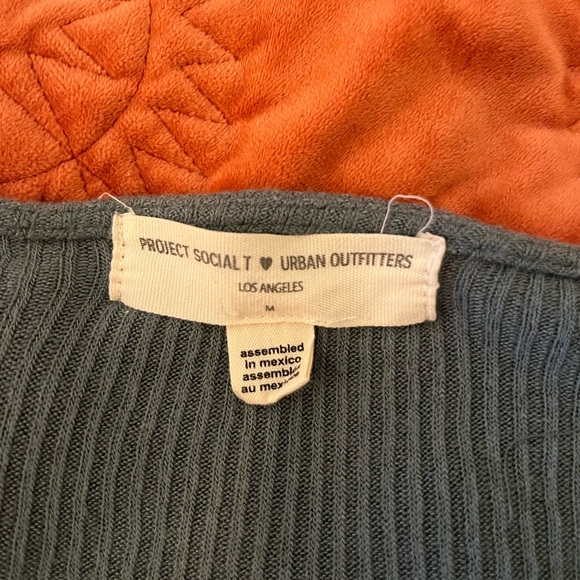 Urban Outfitters Project Social T Bailey Ribbed Wrap T-Shirt - Picture 5 of 6